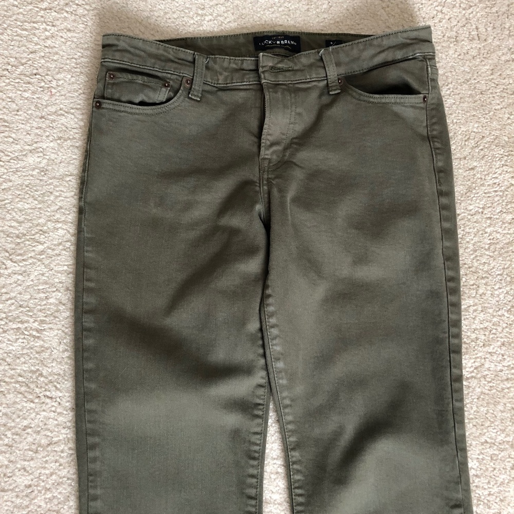 Lucky Jeans, olive green Sweet and Straight